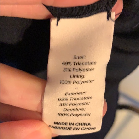 NWT Cinq a Sept Navy Asymmetrical Midi dress - Picture 7 of 7